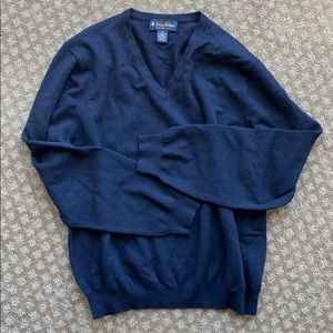 Brooks Brothers Medium Wool V-neck Sweater